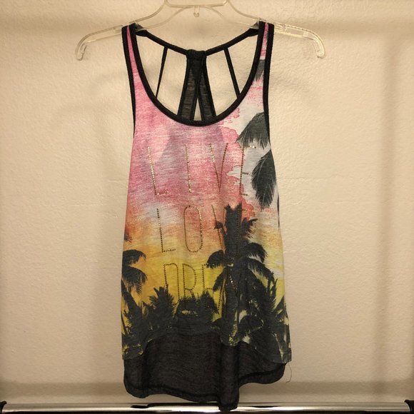 Aeropostale Live Love Dream Sleeveless Top Small - Picture 1 of 3